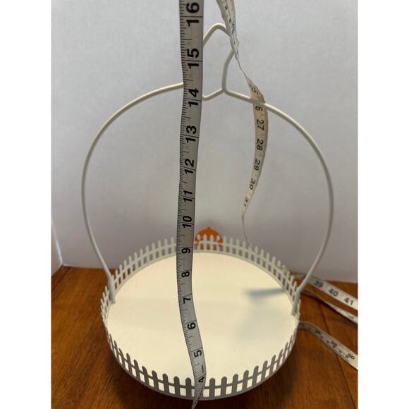 Halloween Pumpkin Wire Tray Farmhouse Fall Décor Candy Dish Stand - Picture 4 of 4